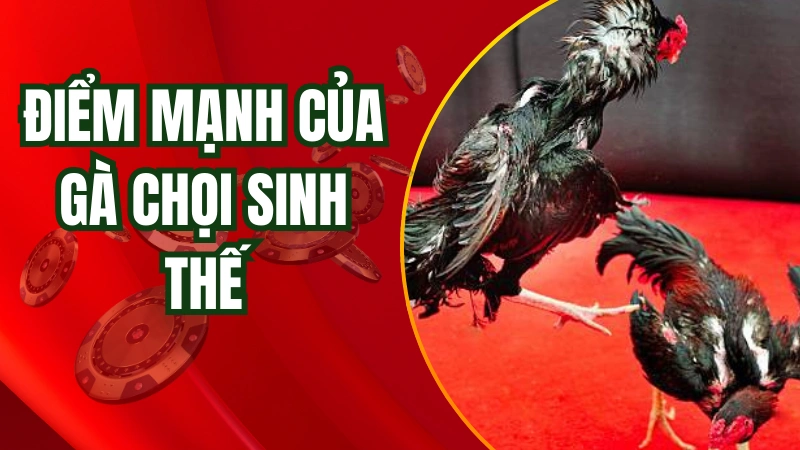 Dòng gà chọi sinh thế có nhiều điểm mạnh